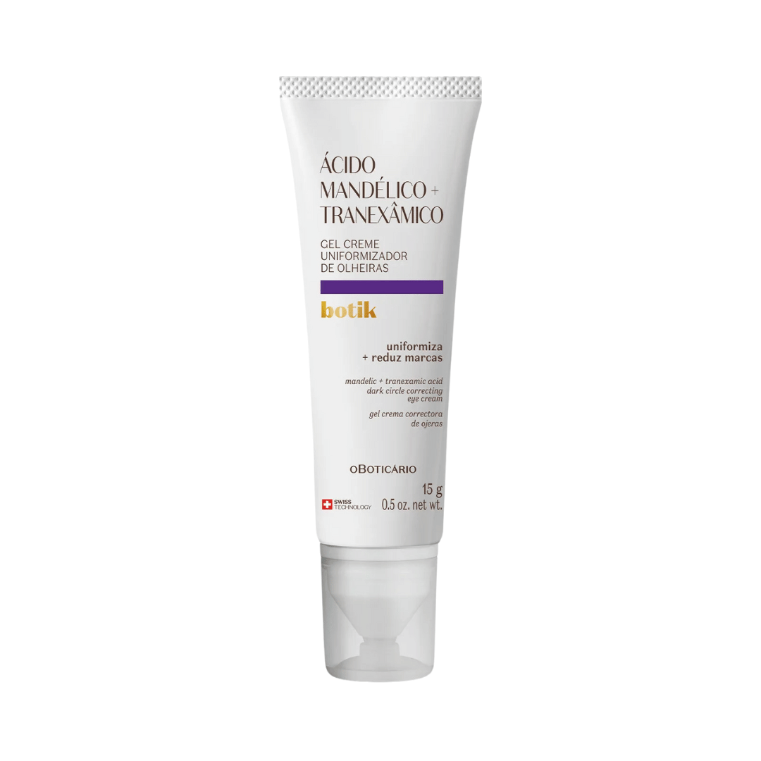 Gel Creme Uniformizador de Olheiras Ácido Mandélico + Tranexâmico Botik 15g