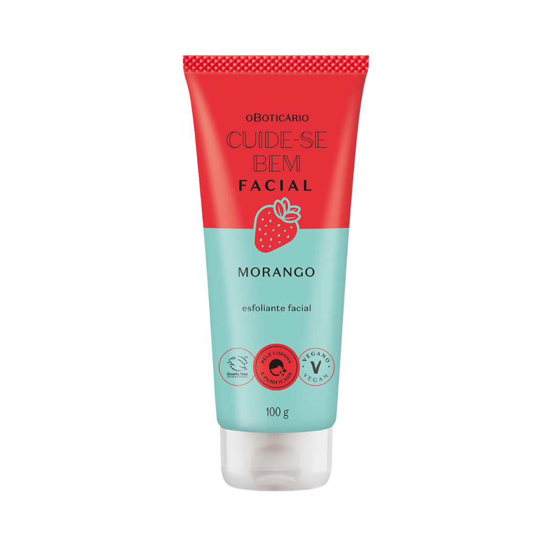 Esfoliante Facial Cuide-se Bem Feira Morango 100g