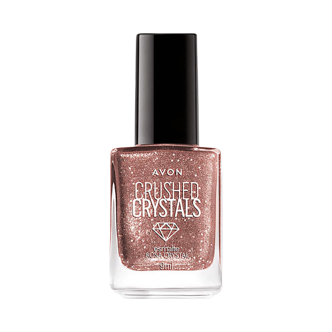 Esmalte Avon Crushed Crystals - Rosa Crystal