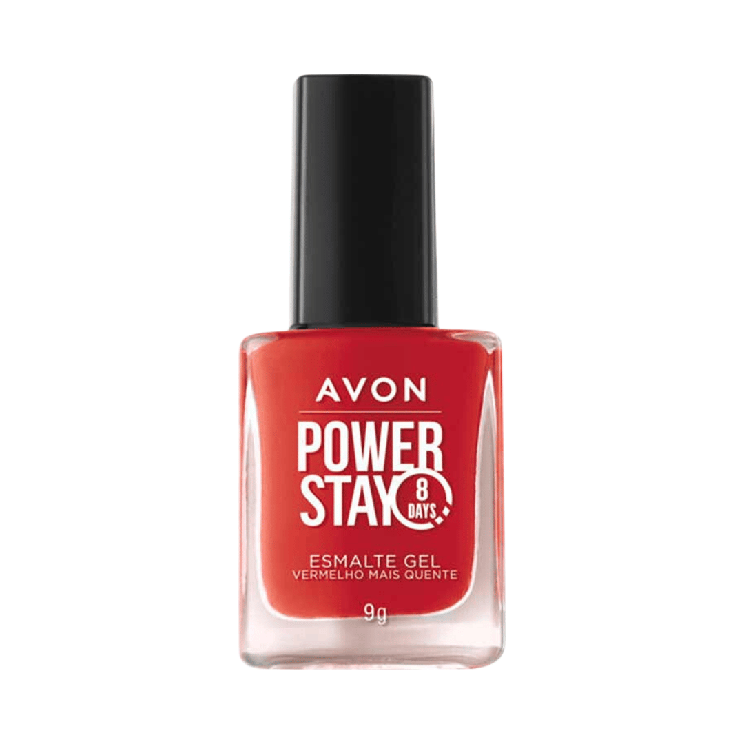 Esmalte Gel Avon Power Stay - Vermelho Mais Quente