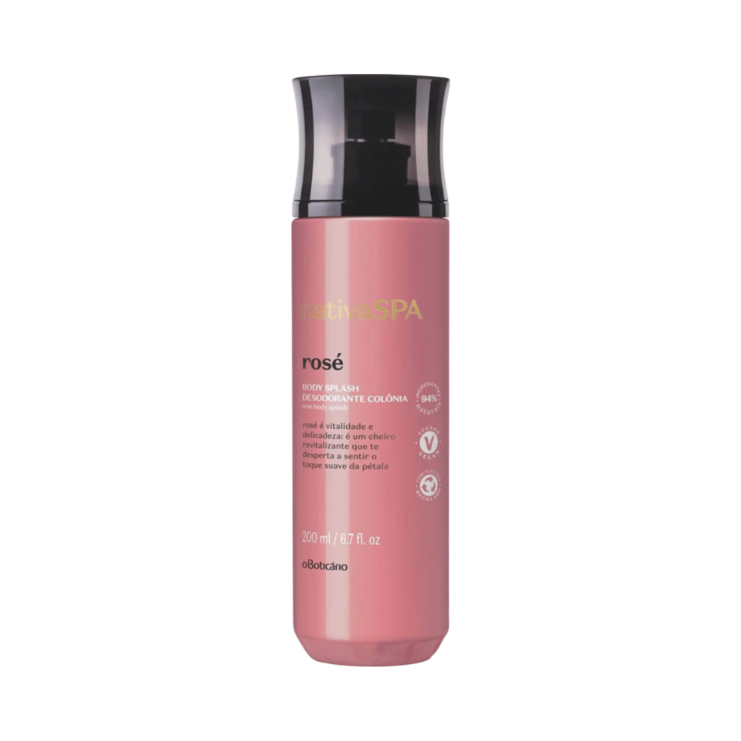 Body Splash Desodorante Colônia Nativa Spa Rosé 200ml