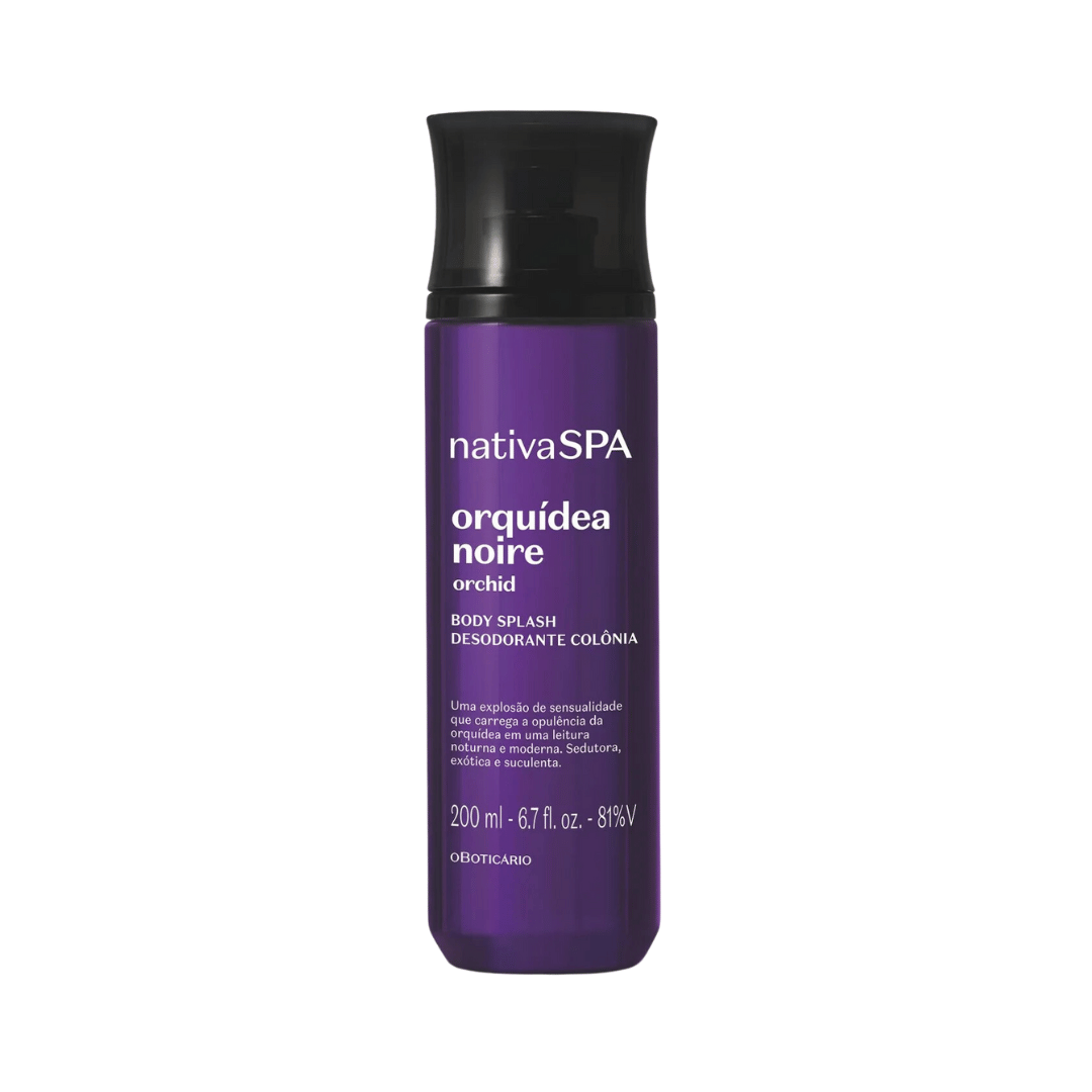 Body Splash Desodorante Colônia Nativa Spa Orquídea Noire 200ml