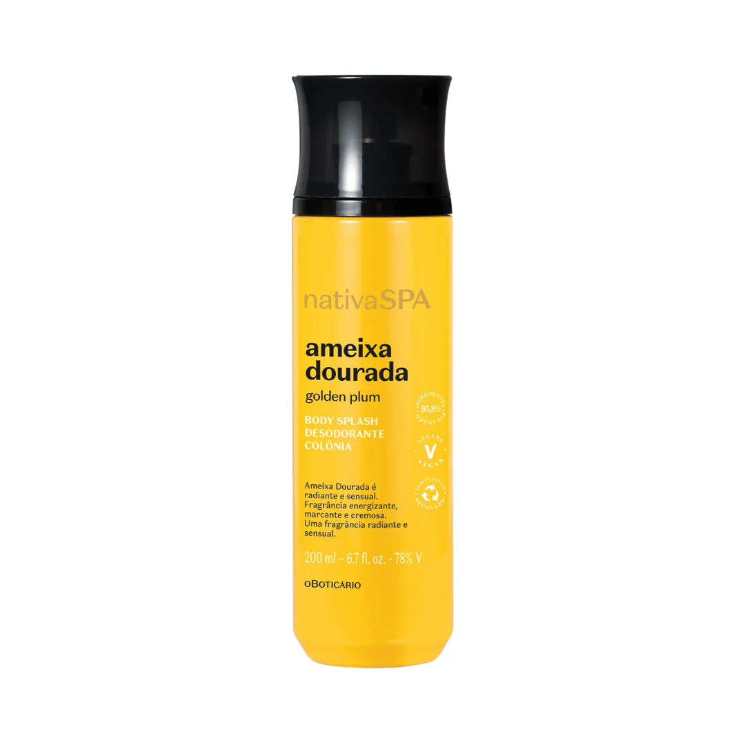 Body Splash Desodorante Colônia Nativa Spa Ameixa Dourada 200ml