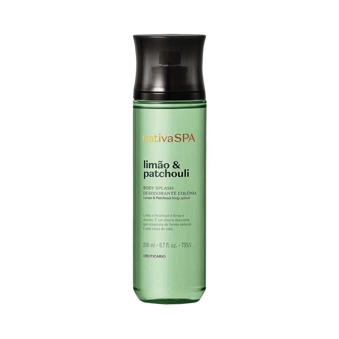 Body Splash Desodorante Colônia Nativa Spa Limão e Patchouli 200ml
