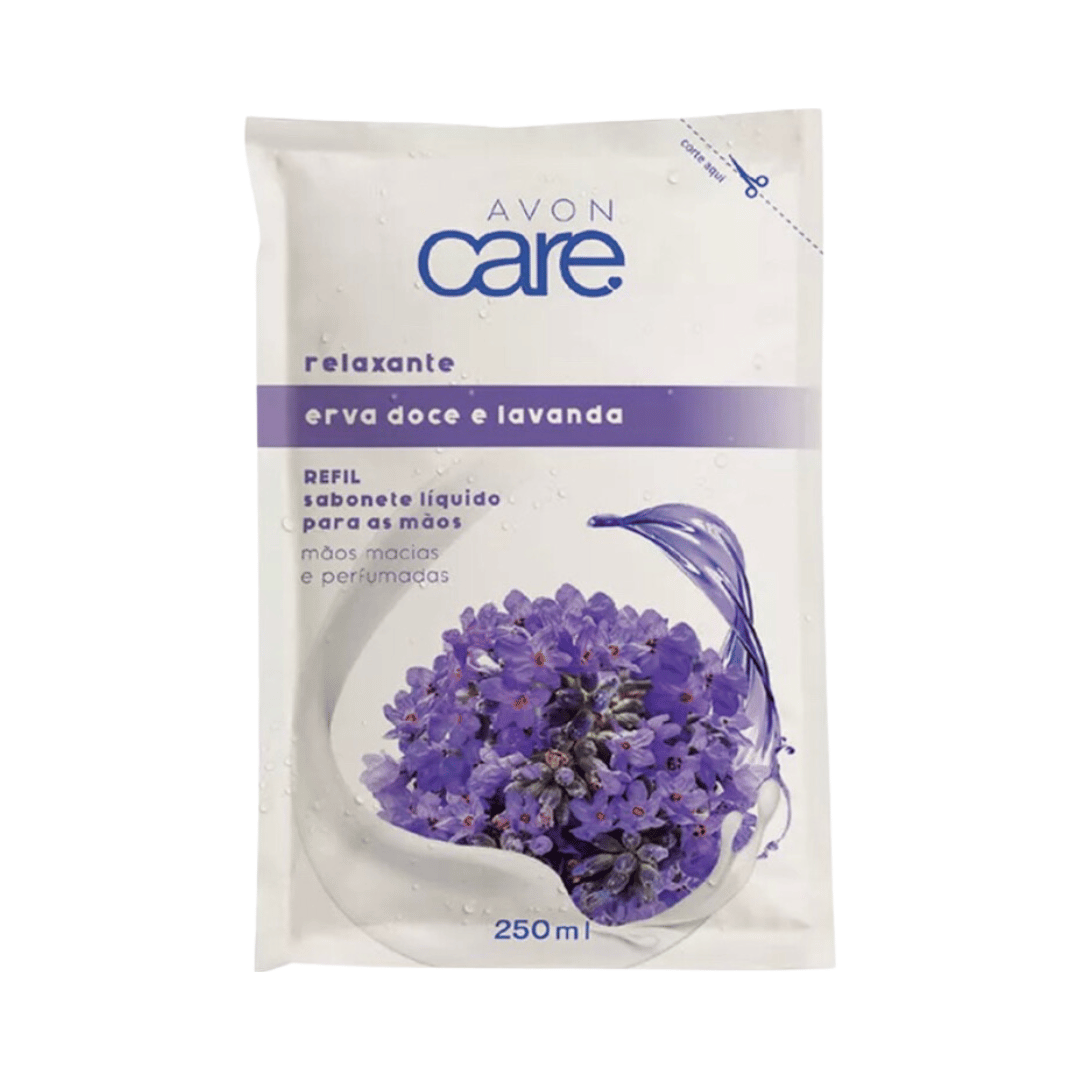 Refil Sabonete Líquido para as Mãos Erva Doce e Lavanda Avon Care 250ml