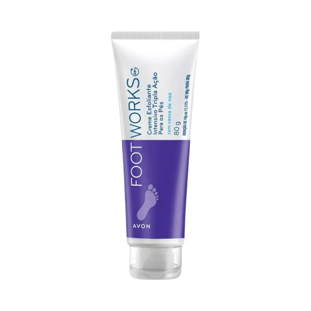 Creme Esfoliante Para os Pés Tripla Ação Foot Works