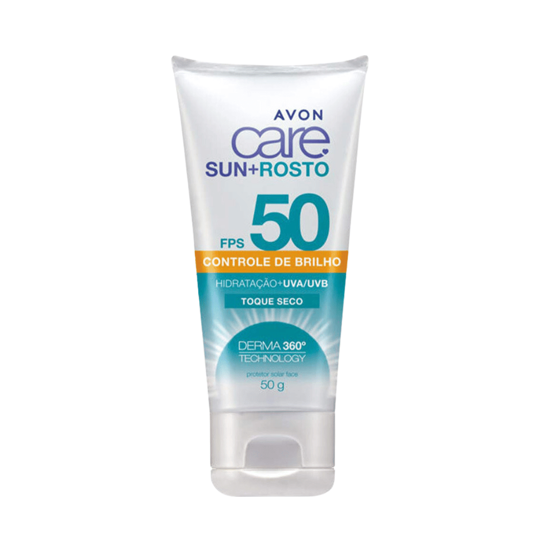 Protetor Solar Avon Care Rosto Controle De Brilho FPS 50 40g