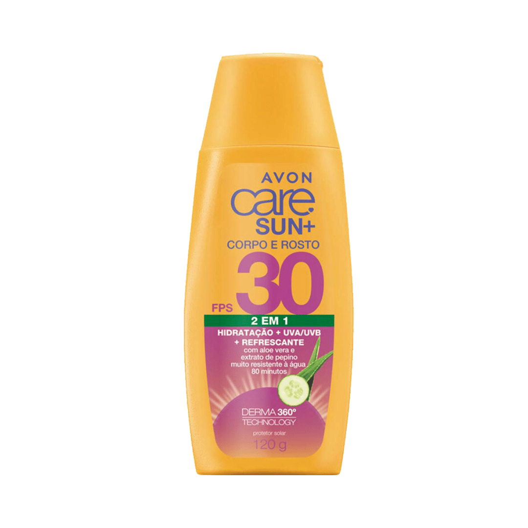 Protetor Solar Avon Care Sun+ Rosto E Corpo FPS 30 120g