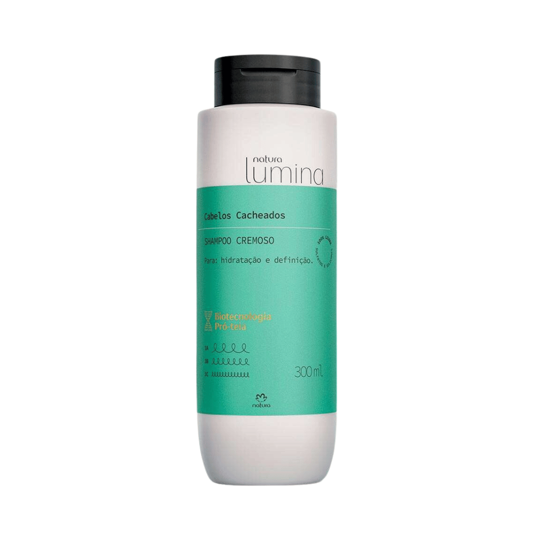 Shampoo Cremoso para Cabelos Cacheados Lumina 300ml