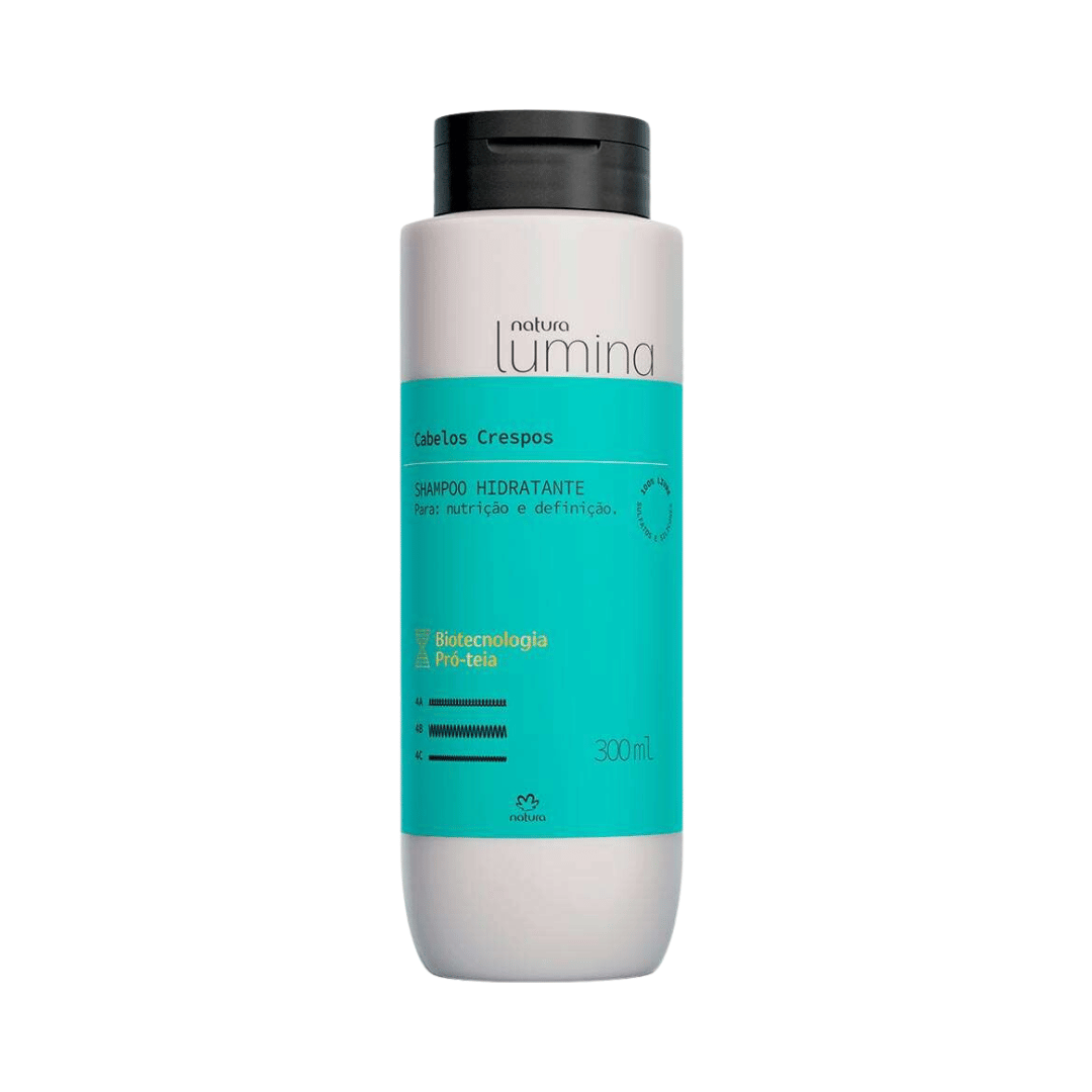 Shampoo Hidratante para Cabelos Crespos Lumina 300ml