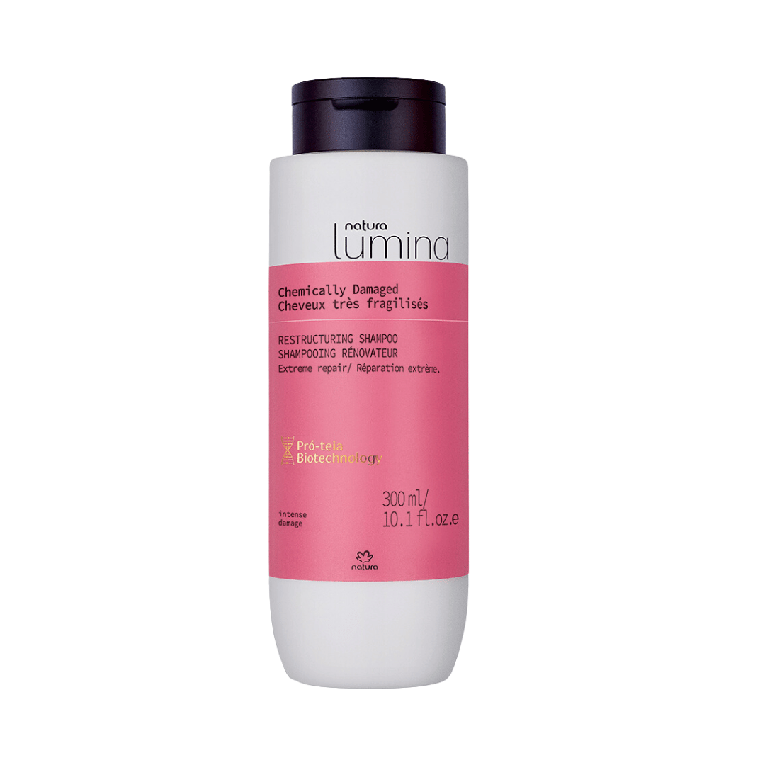 Shampoo Reestruturante Lumina para Cabelos Quimicamente Danificados 300ml