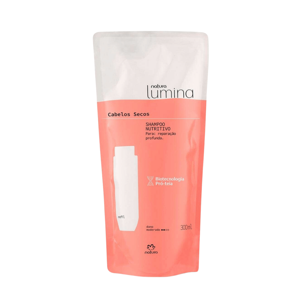 Refil Shampoo Nutritivo para Cabelos Secos Lumina 300ml