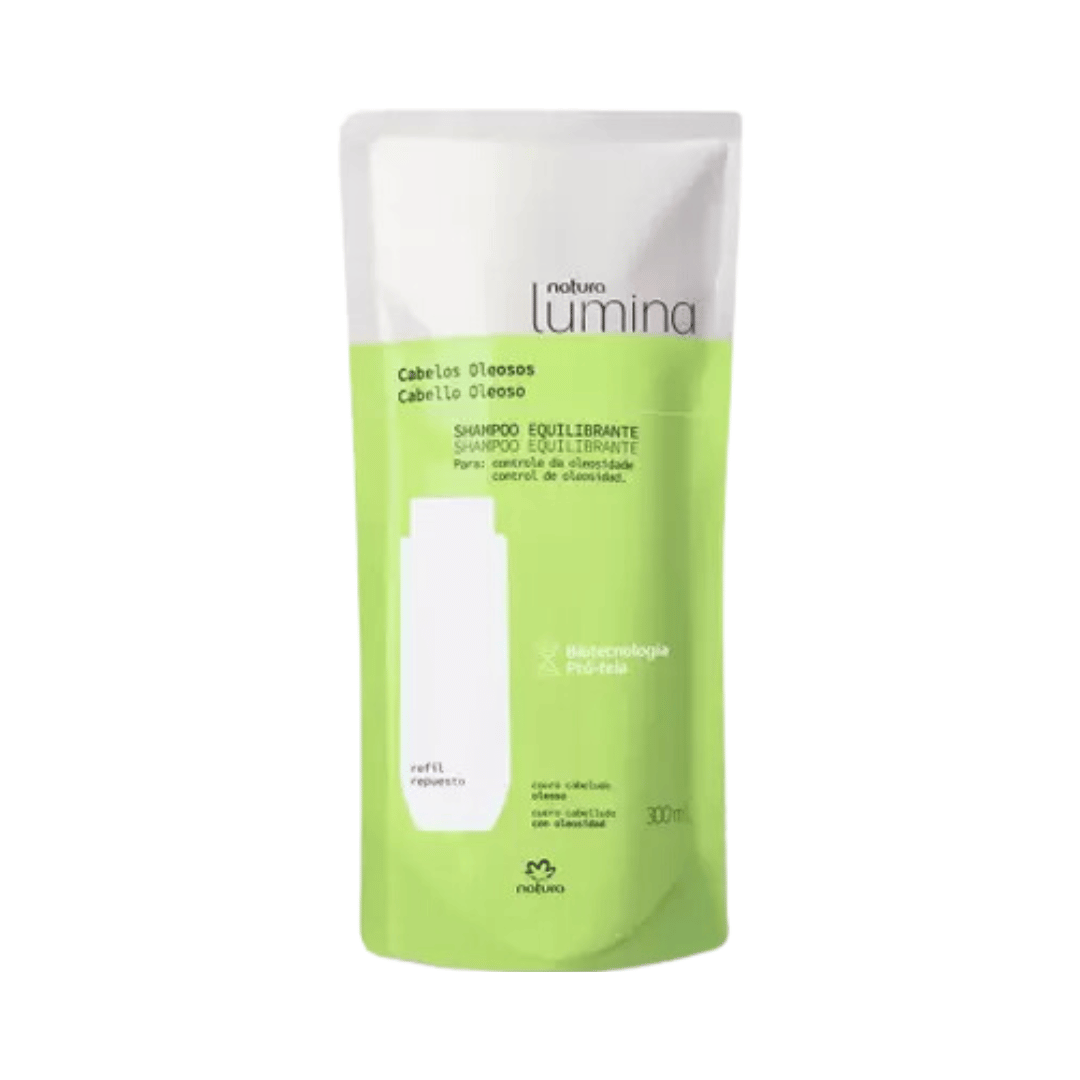 Refil Shampoo Equilibrante para Cabelos Oleosos Lumina 300ml