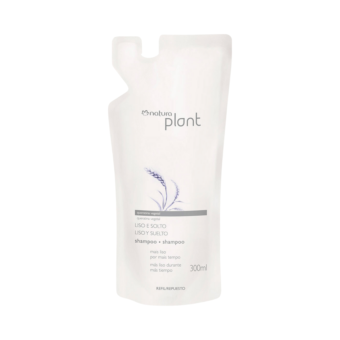 Refil Shampoo Liso e Solto Natura Plant 300ml