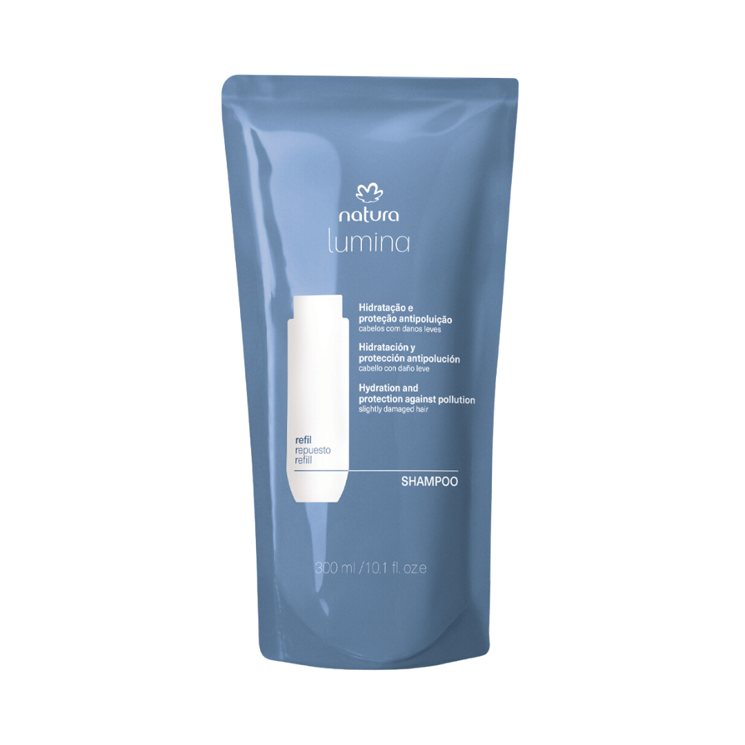 Refil Shampoo Purificante Hidratação e Proteção Antipoluição Lumina 300ml