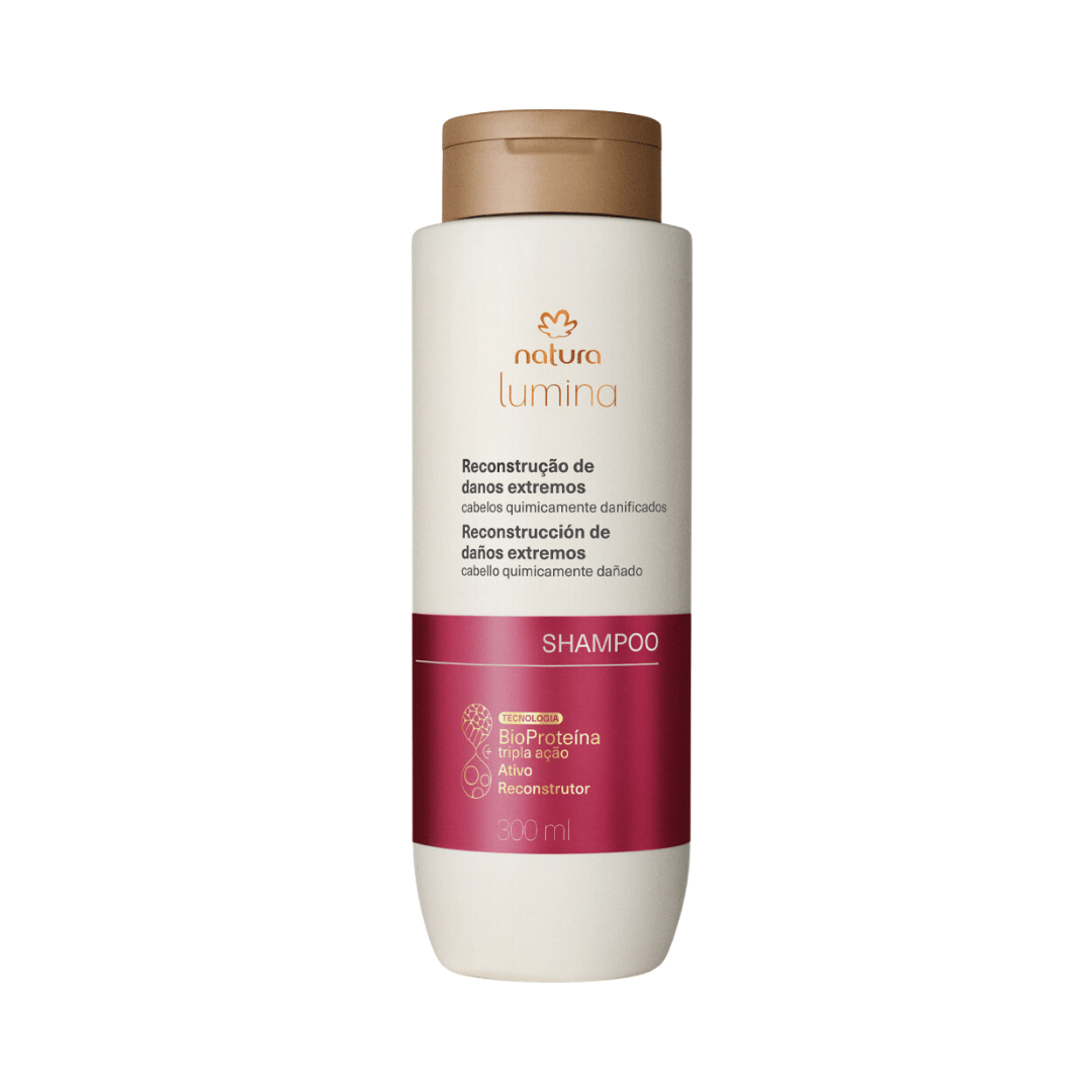 Shampoo Reestruturante para Cabelos Quimicamente Danificados Lumina 300ml