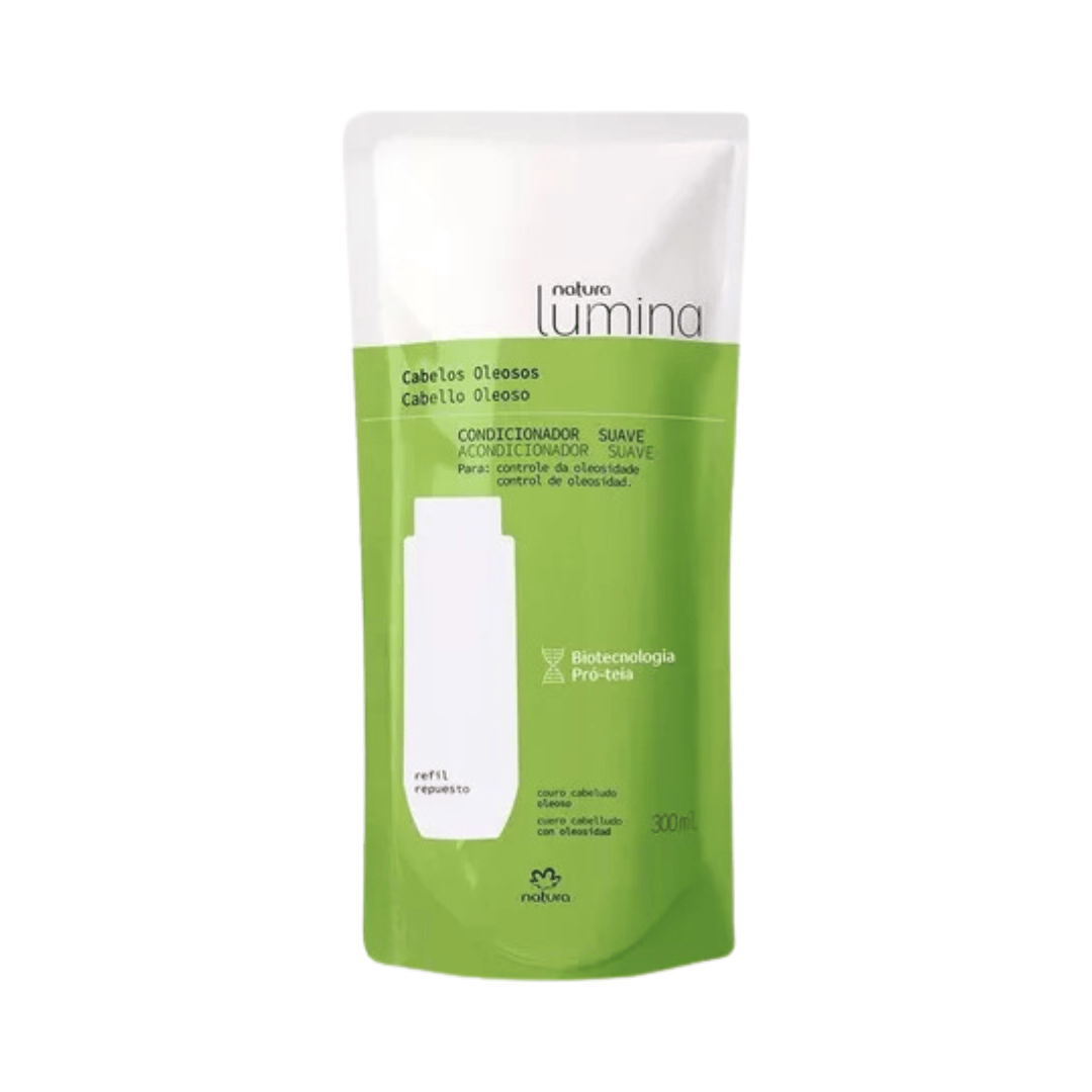 Refil Condicionador Suave para Cabelos Oleosos Lumina 300ml