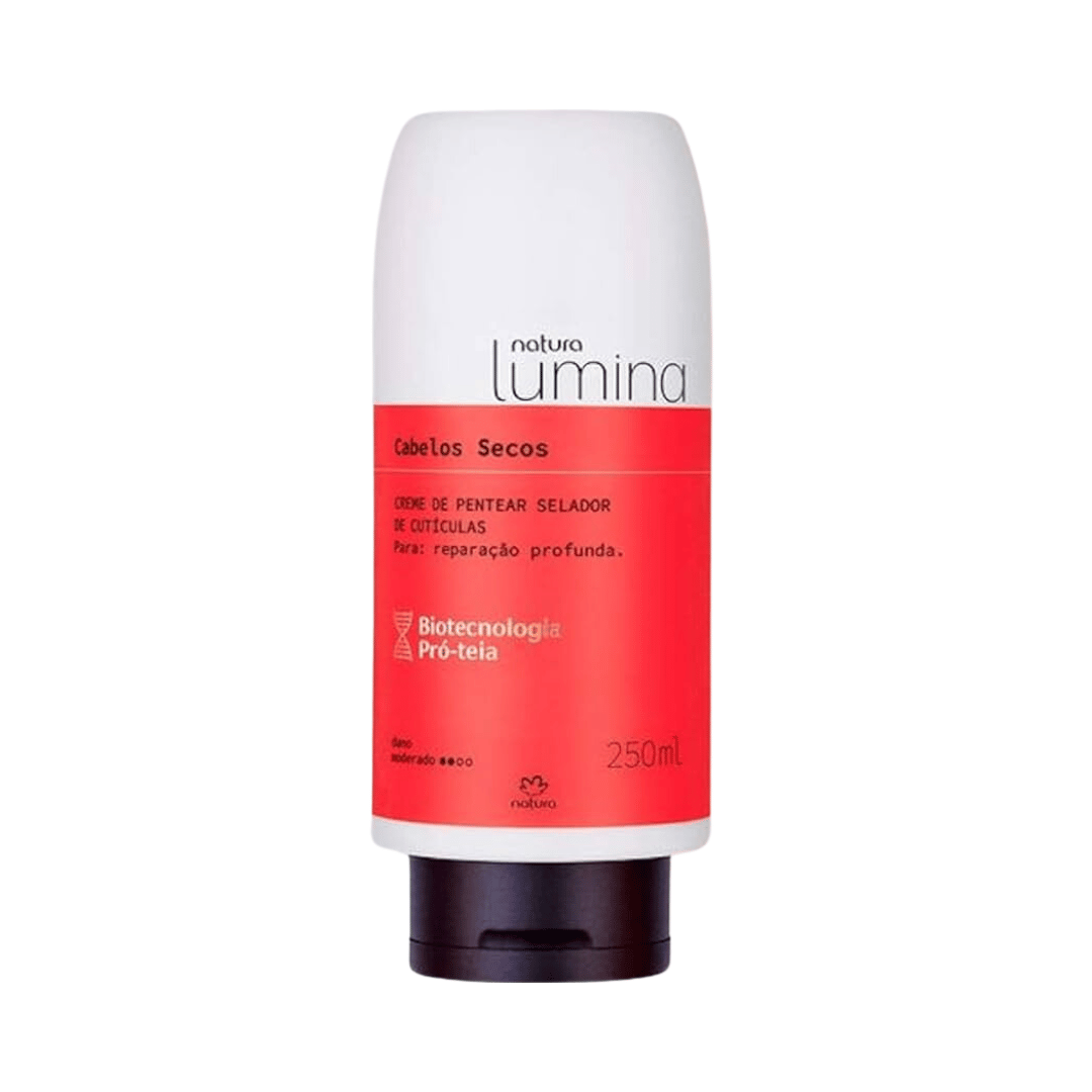 Creme de Pentear Selador de Cutículas para Cabelos Secos Lumina