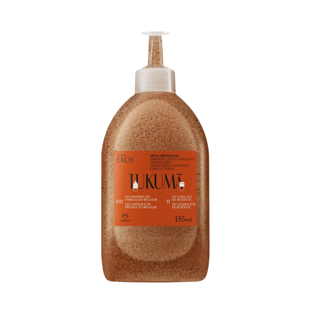 Refil Sabonete Líquido Esfoliante Corporal Ekos Tukumã