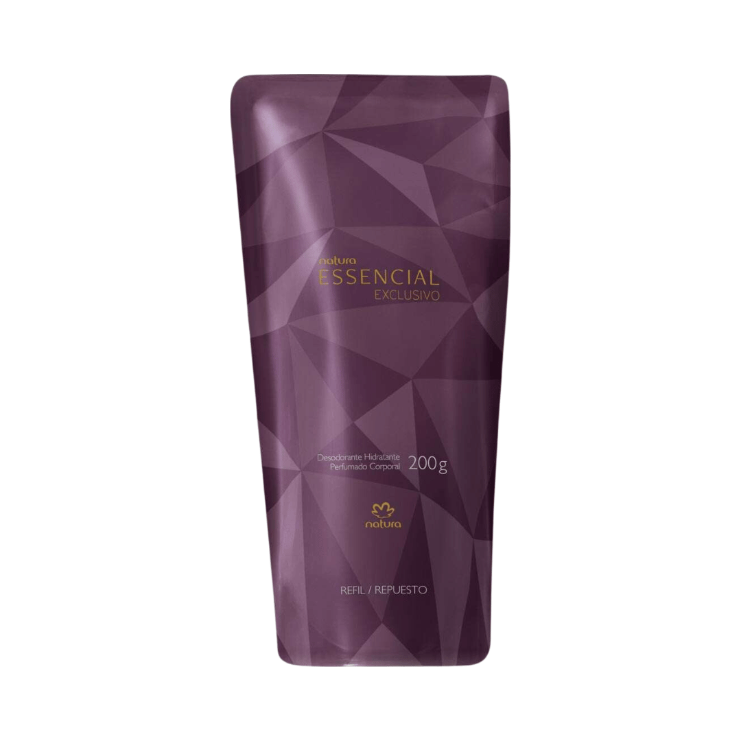 Refil Desodorante Hidratante Corporal Perfumado Essencial Exclusivo 200g