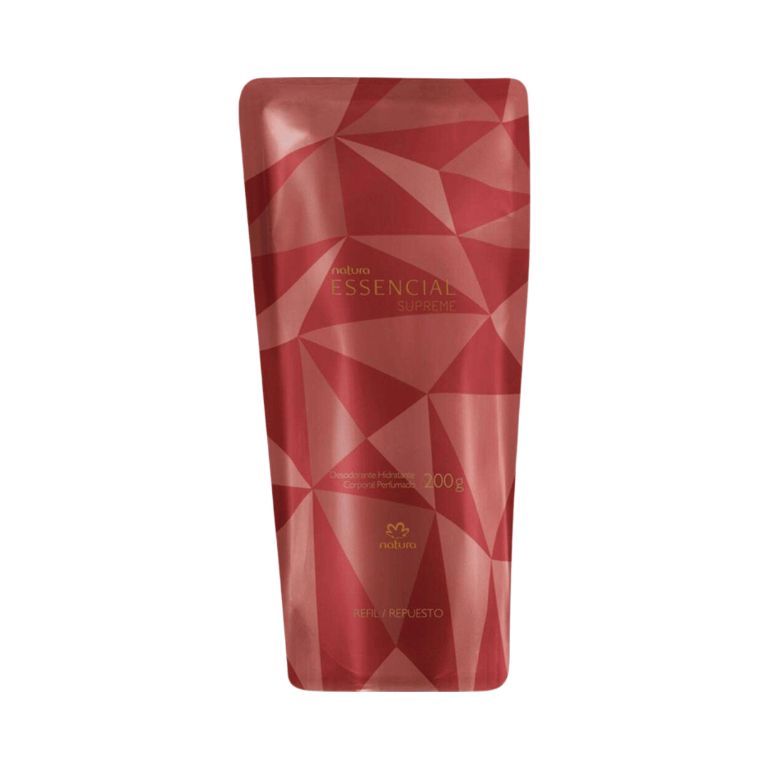 Refil Desodorante Hidratante Corporal Perfumado Essencial Supreme 200g