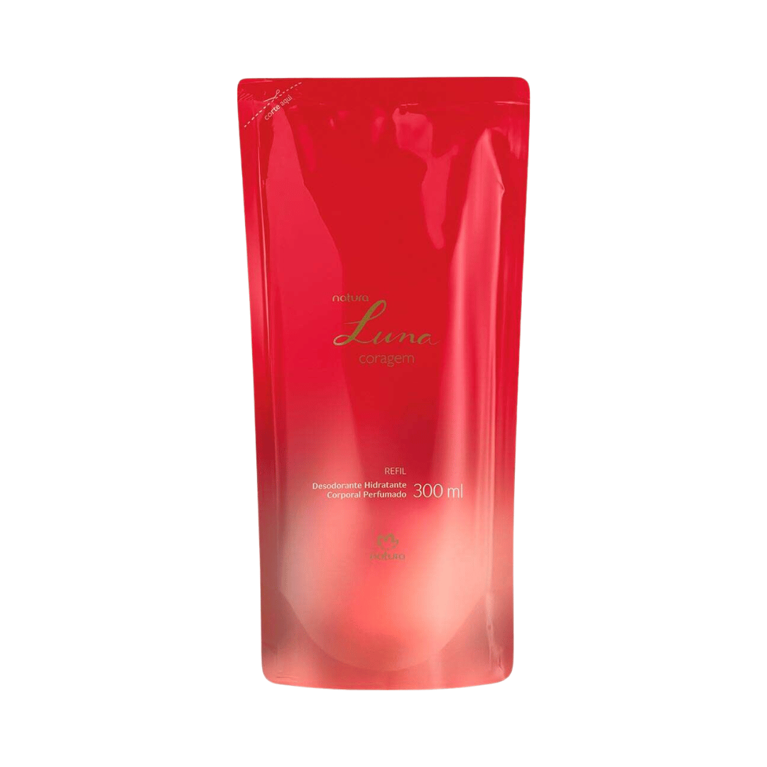 Refil Desodorante Hidratante Corporal Perfumado Luna Coragem 300g