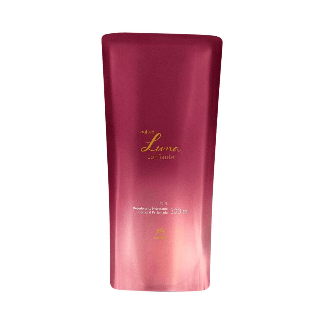 Refil Desodorante Hidratante Corporal Perfumado Luna Confiante 300g