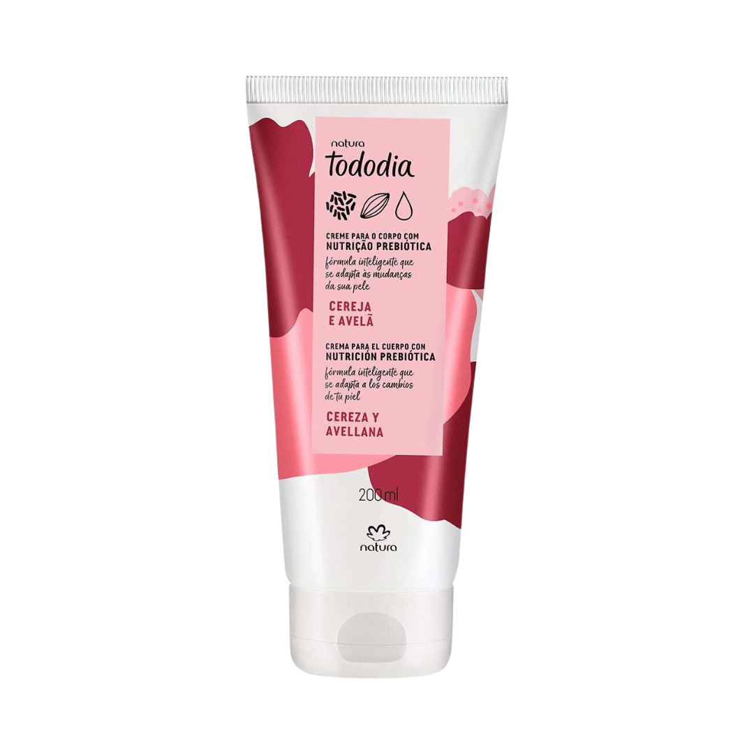 Creme Desodorante Nutritivo Para o Corpo Todo Dia Cereja e Avelã 200ml