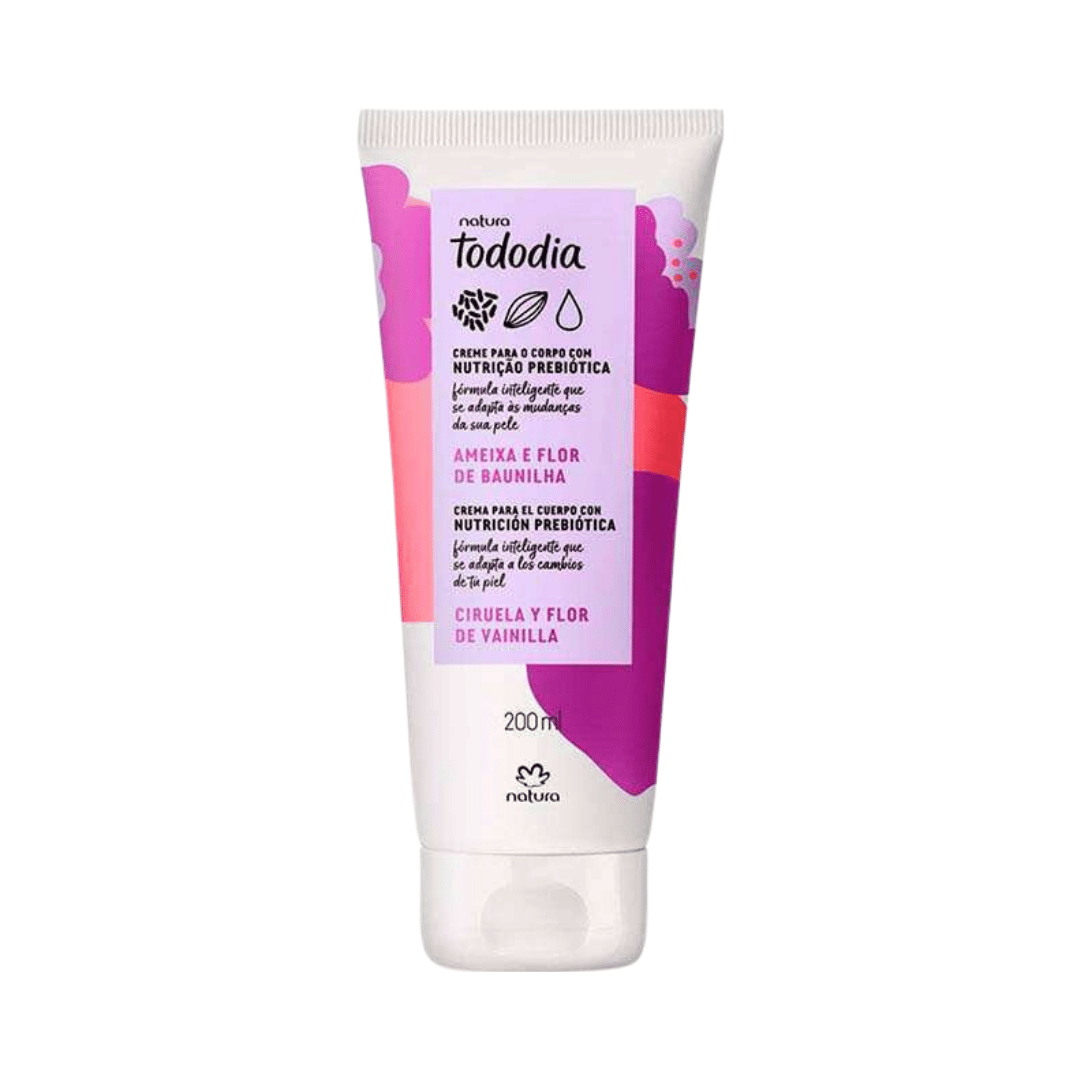 Creme Desodorante Nutritivo Para o Corpo Todo Dia Ameixa e Flor de Baunilha 200ml