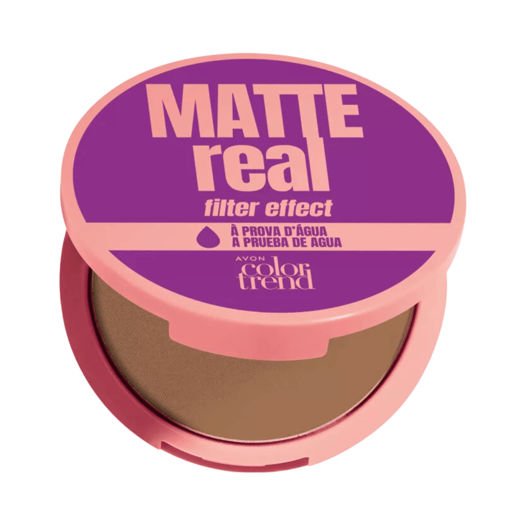 Pó Compacto Facial Color Trend Matte Real - 412 Q