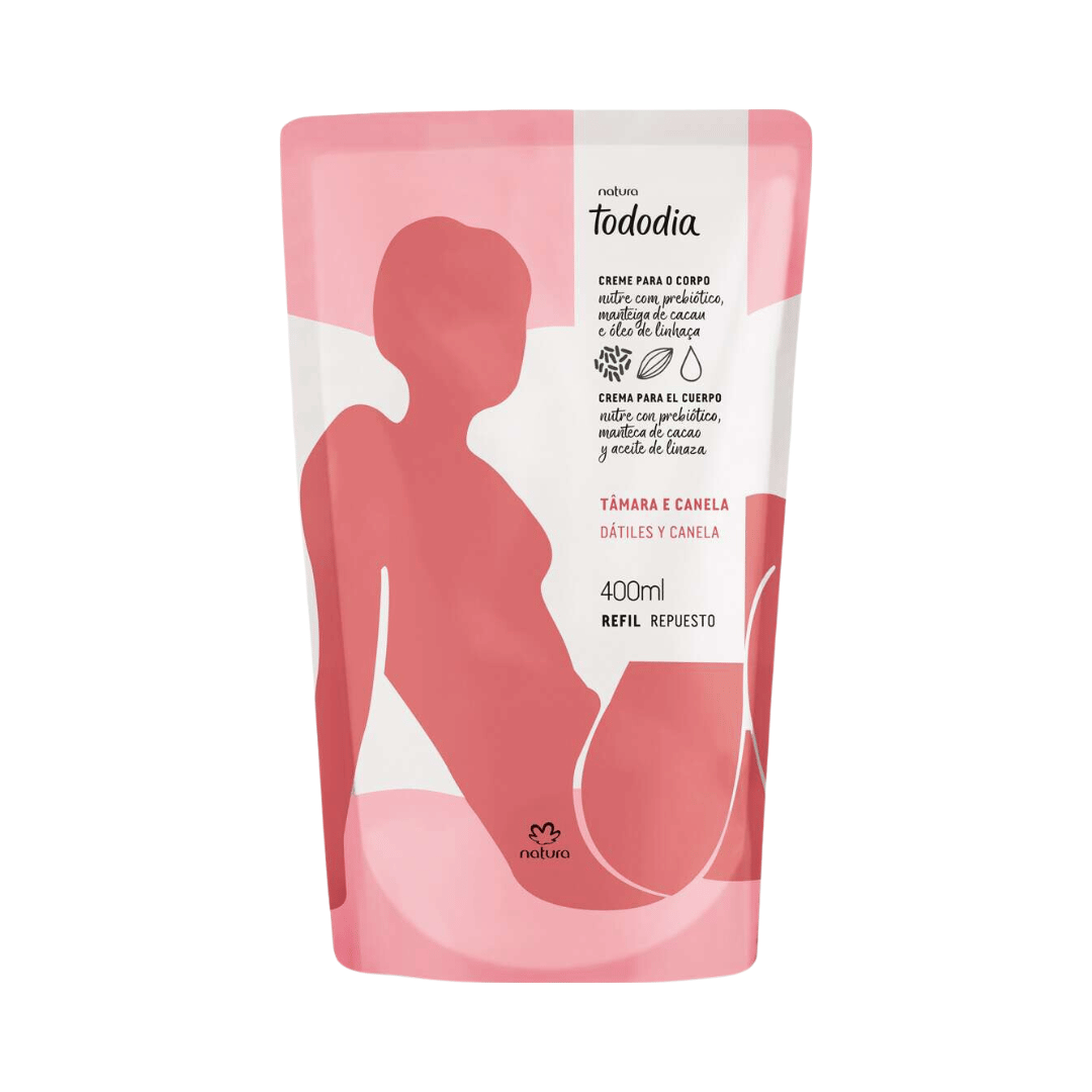 Refil Creme Desodorante Nutritivo Para o Corpo Todo Dia Tâmara e Canela 400ml