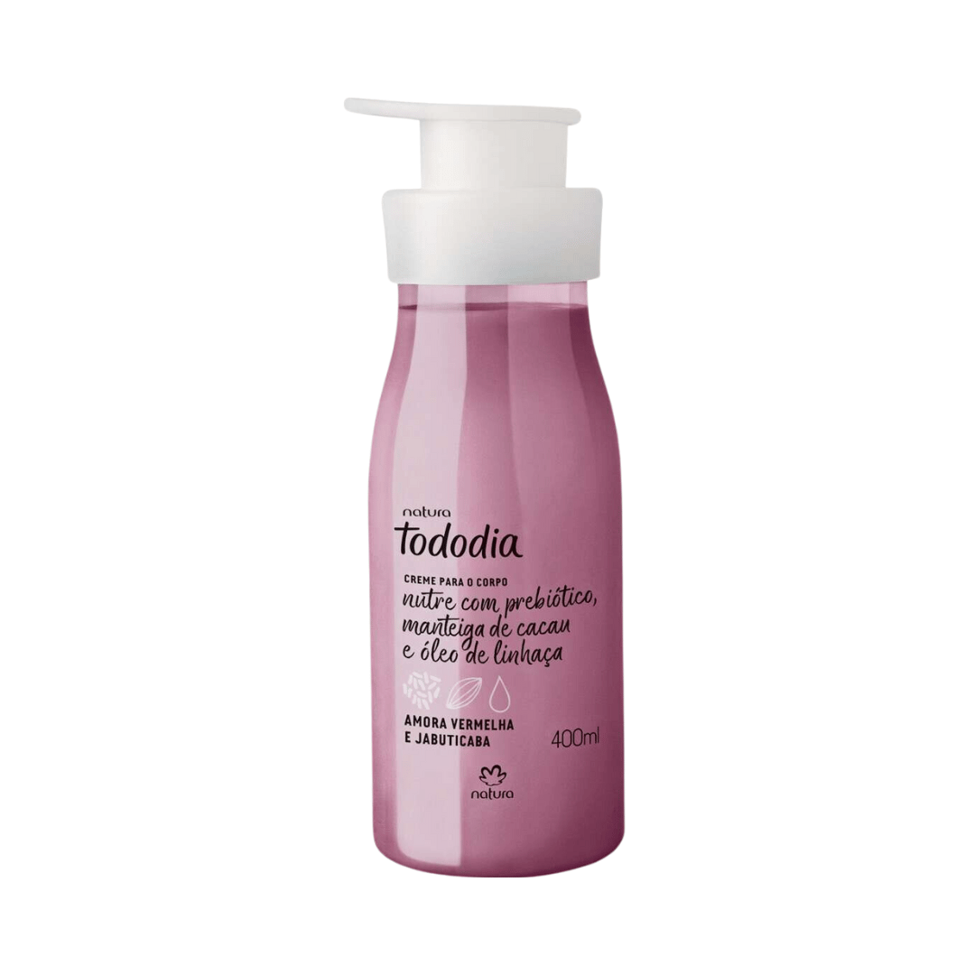 Creme Desodorante Nutritivo Para o Corpo Todo Dia Amora Vermelha e Jabuticaba 400ml