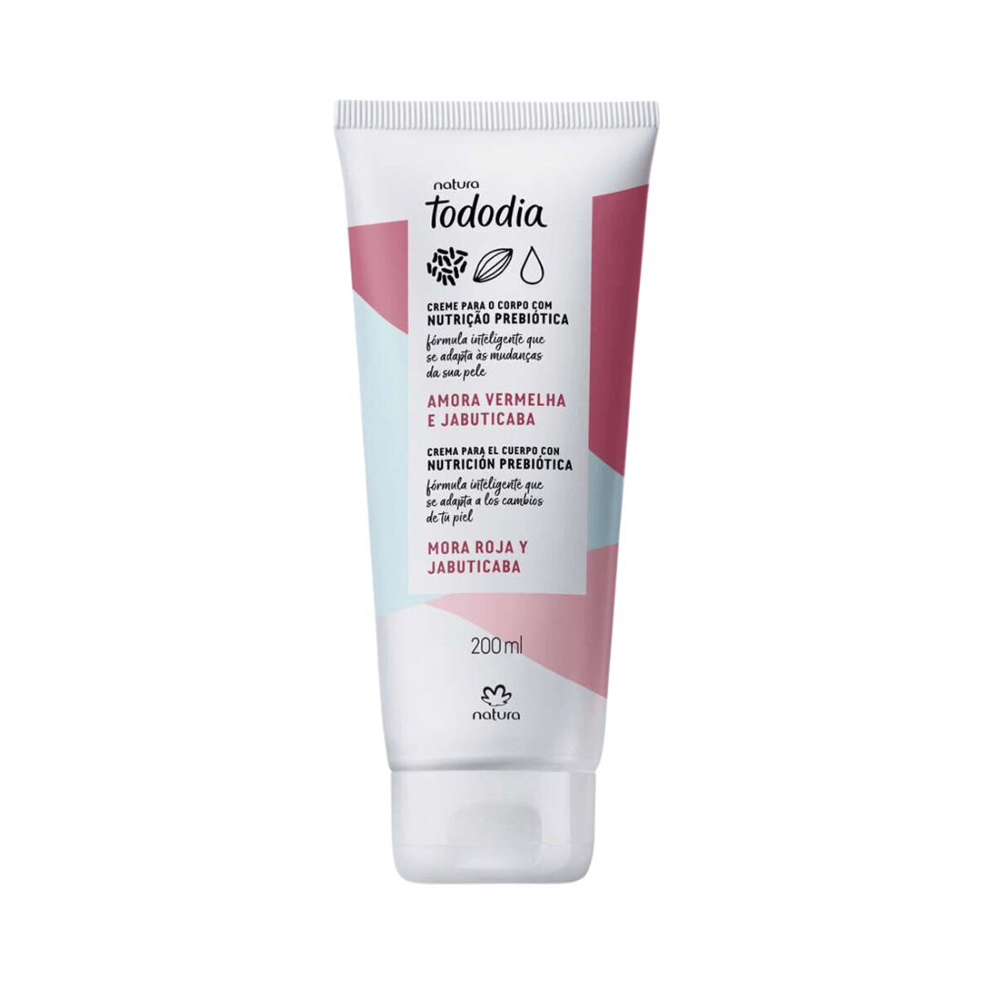 Creme Desodorante Nutritivo Para o Corpo Todo Dia Amora Vermelha e Jabuticaba 200ml