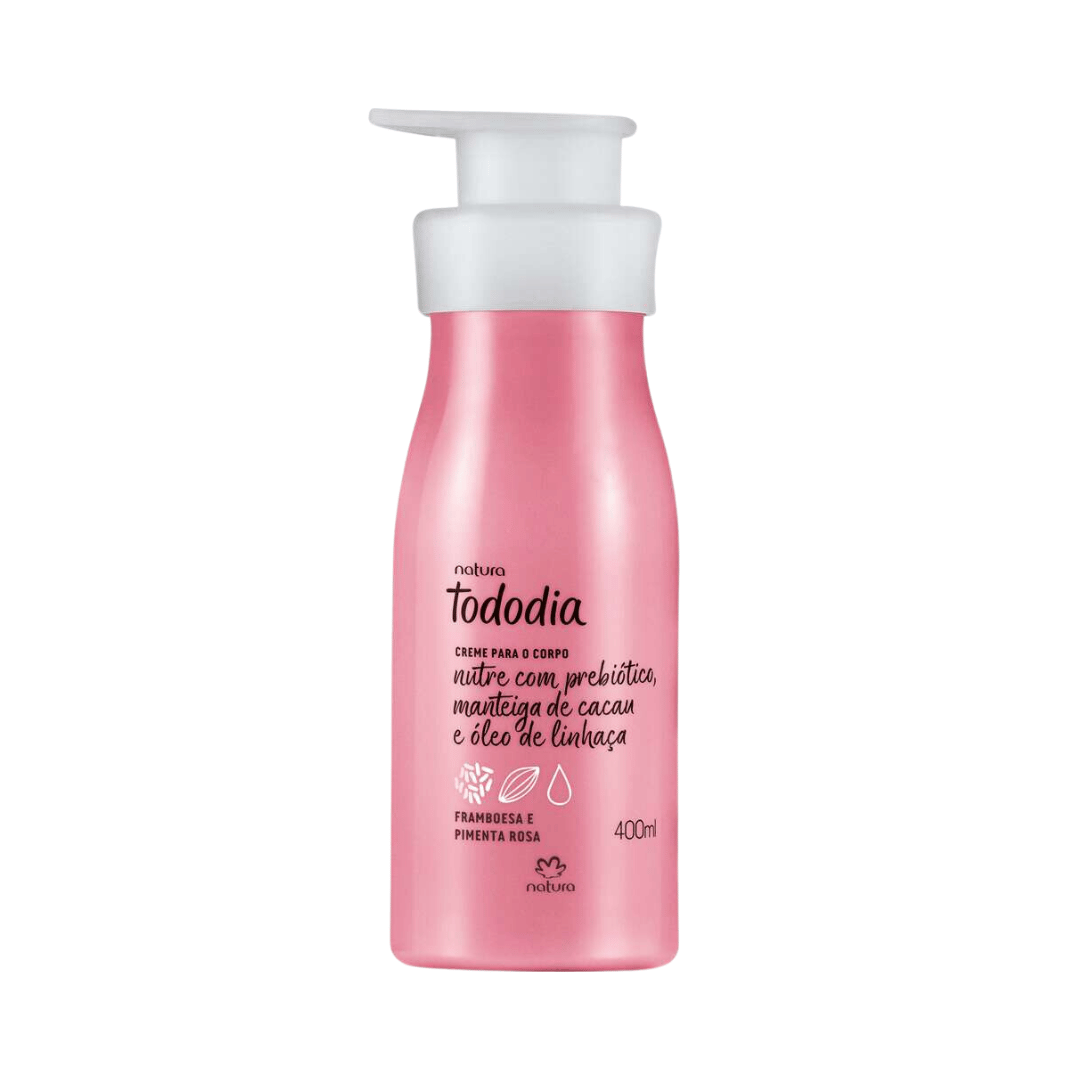 Creme Desodorante Nutritivo para o Corpo Framboesa e Pimenta Rosa Todo Dia 400ml