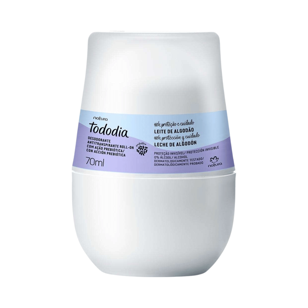 Desodorante Antitranspirante Roll-on Todo Dia Leite de Algodão 70ml