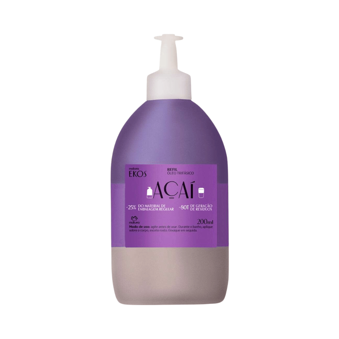 Refil Óleo Trifásico Desodorante Corporal Ekos Açaí