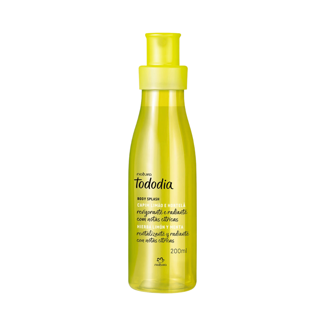 Body Splash Desodorante Colônia Capim Limão e Hortelã 200ml