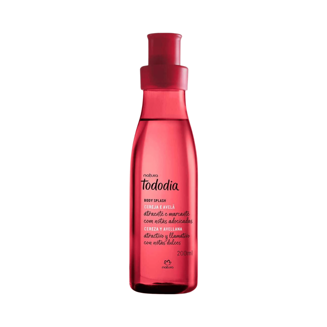 Body Splash Desodorante Colônia Cereja e Avelã 200ml