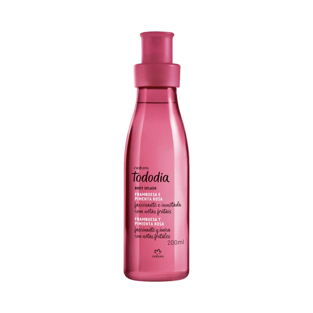 Body Splash Desodorante Colônia Framboesa e Pimenta Rosa 200ml