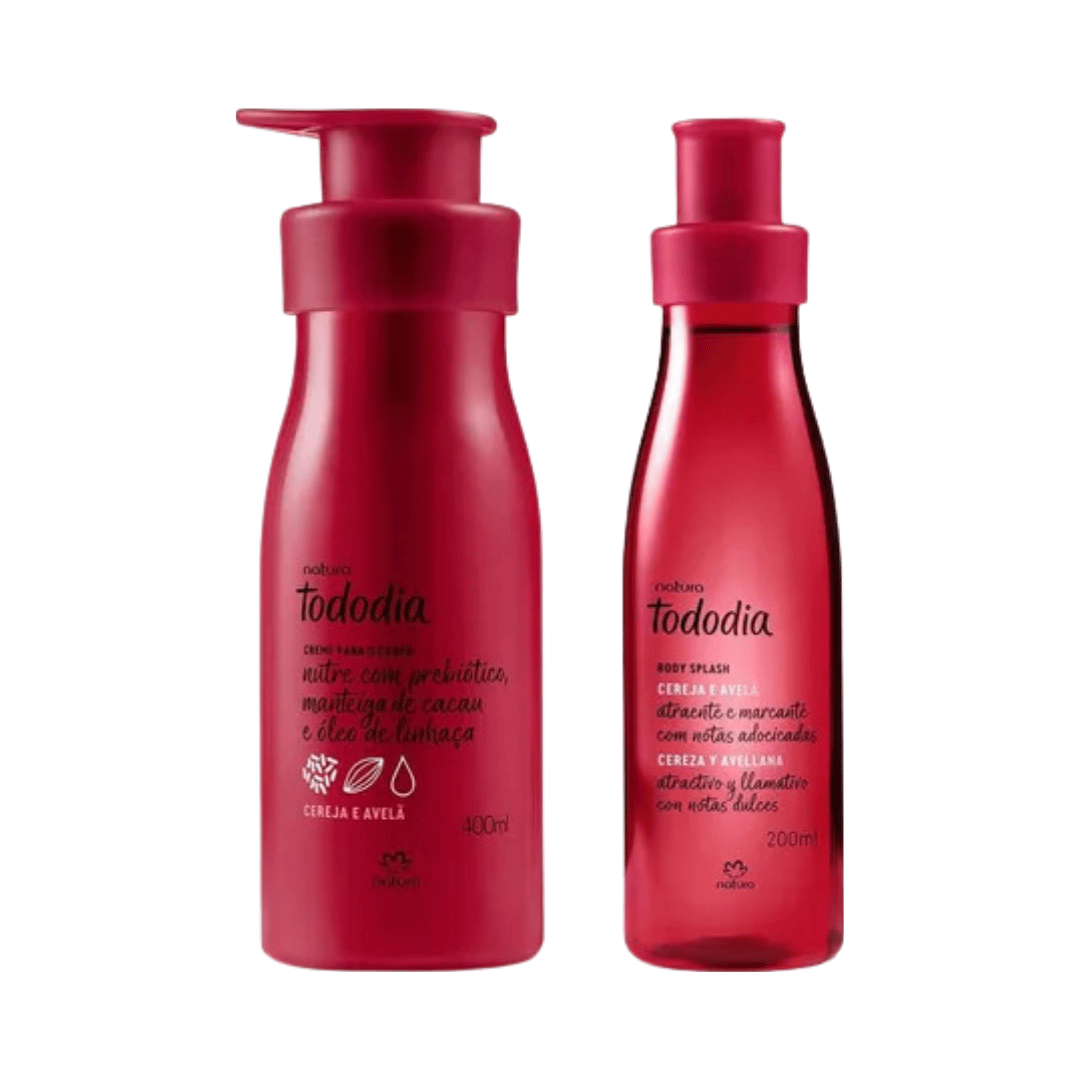 Kit Todo Dia Cereja e Avelã - Creme Corporal + Body Splash
