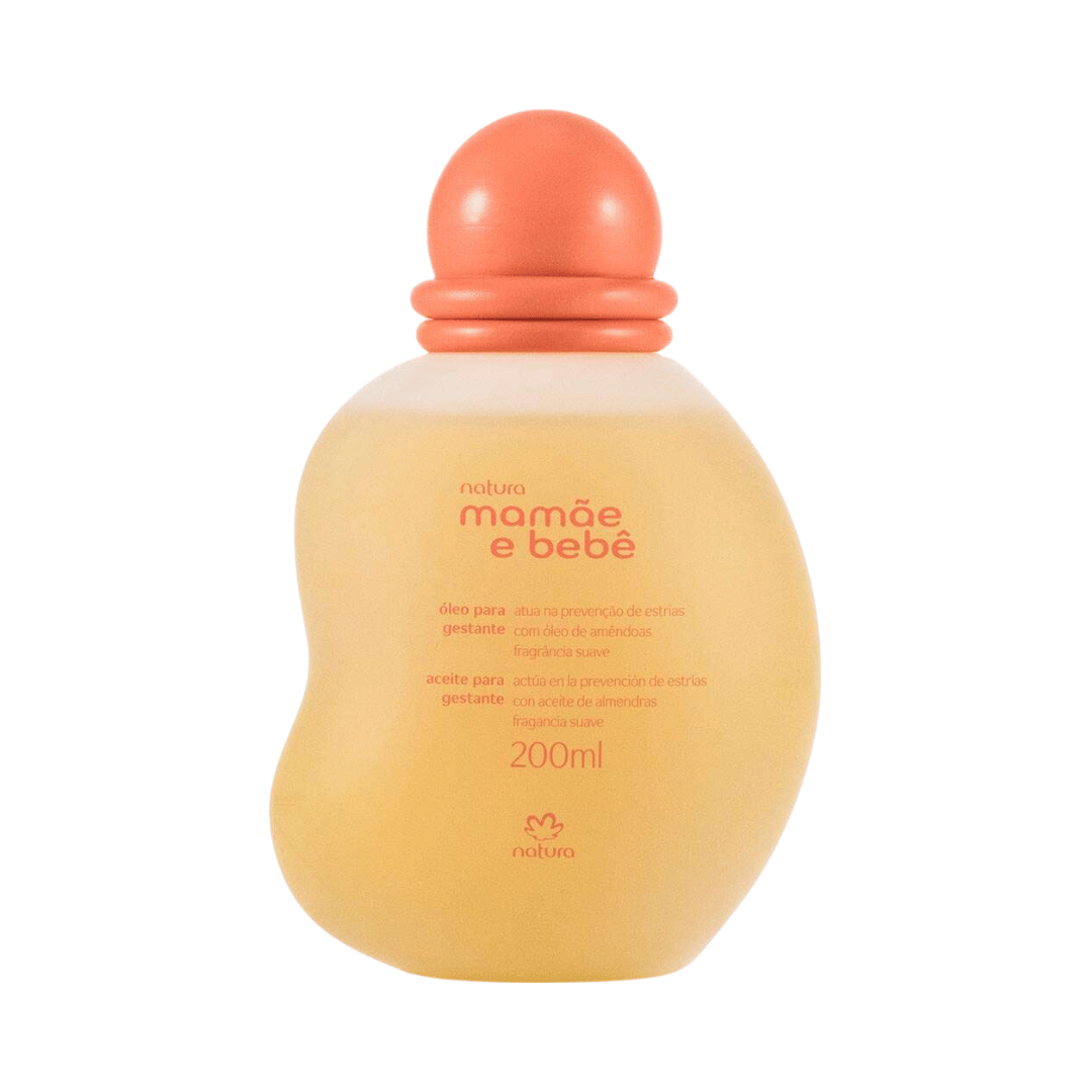 Óleo Para Gestante com Guias de Massagem Mamãe e Bebê 200ml