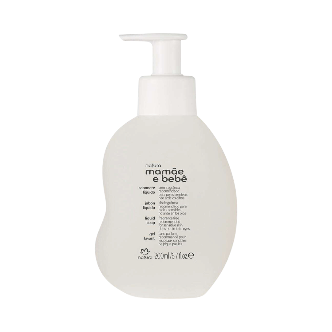 Sabonete Líquido Sem Fragrância da Cabeça aos Pés Mamãe e Bebê 200ml
