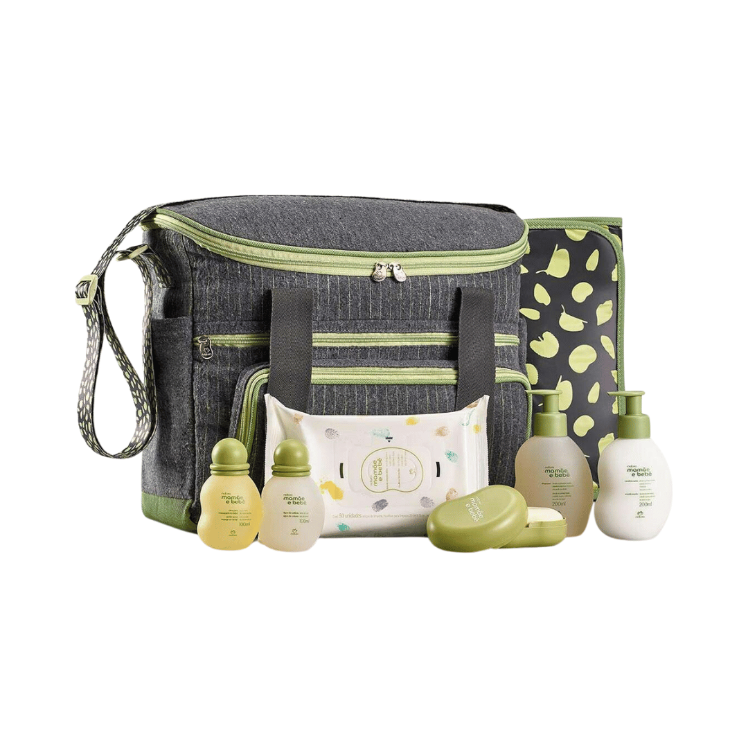 Conjunto Bolsa com Trocador Mamãe e Bebê