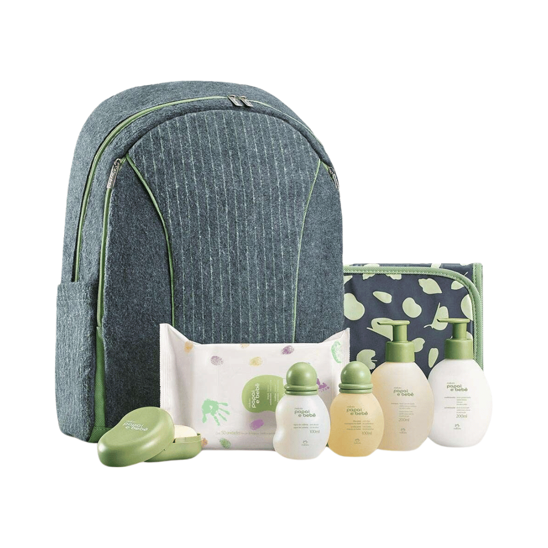 Conjunto Papai e Bebê com Mochila