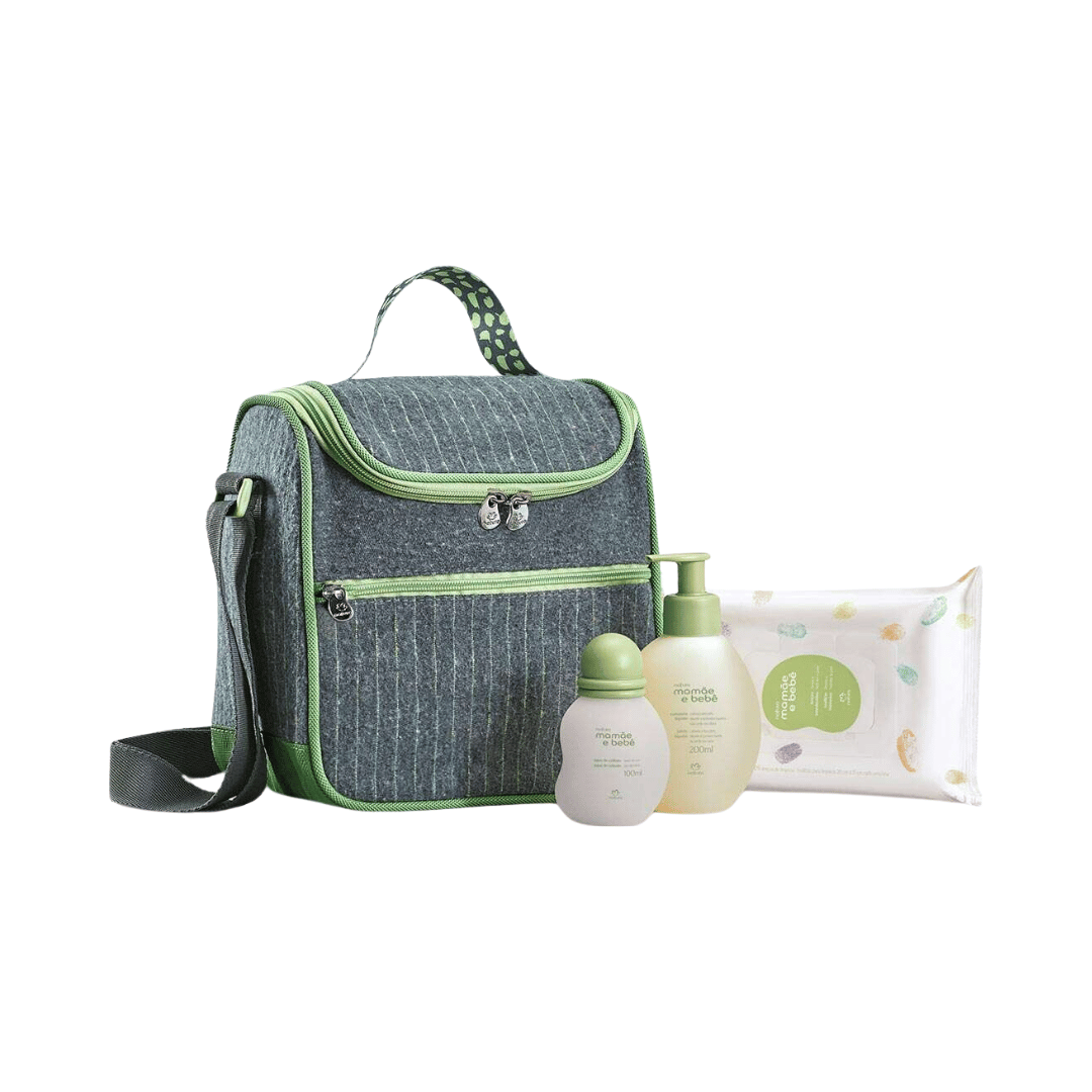 Conjunto Natura Mamãe e Bebê com Frasqueira