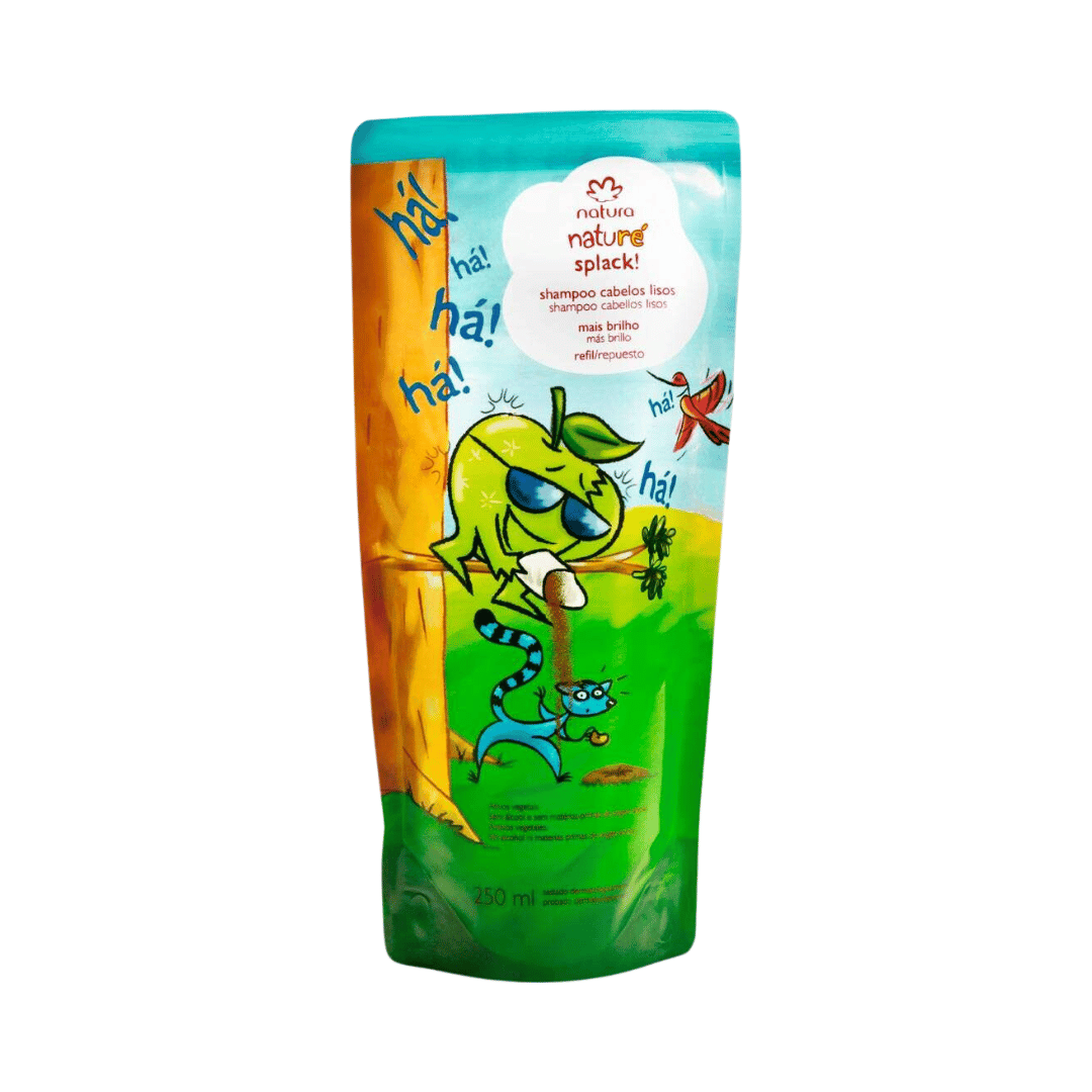 Refil Shampoo Splack! Cabelos Lisos Natura Naturé 250ml