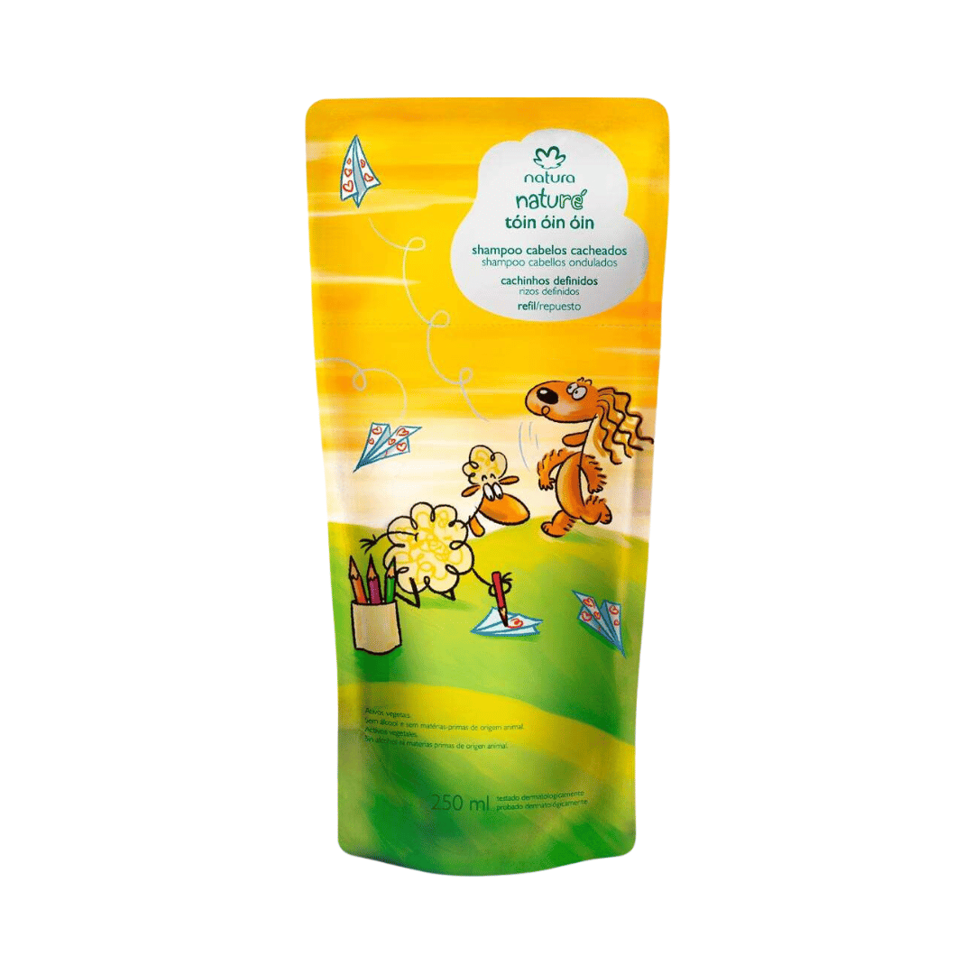 Refil Shampoo Cabelos Cacheados Tóin Óin Óin Natura Naturé 250ml