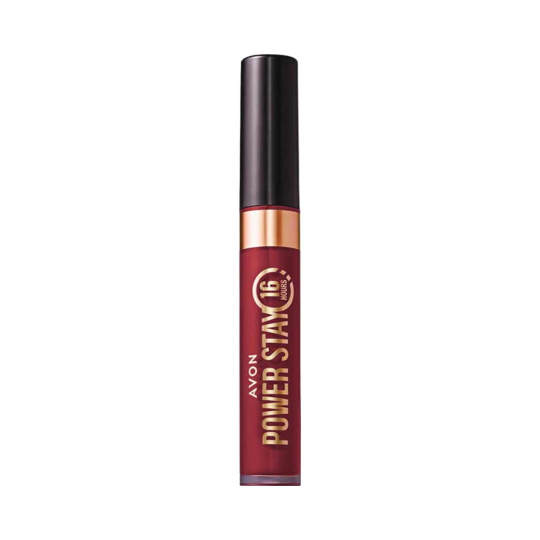 Batom Líquido Matte Avon Power Stay - Marrom Rubi
