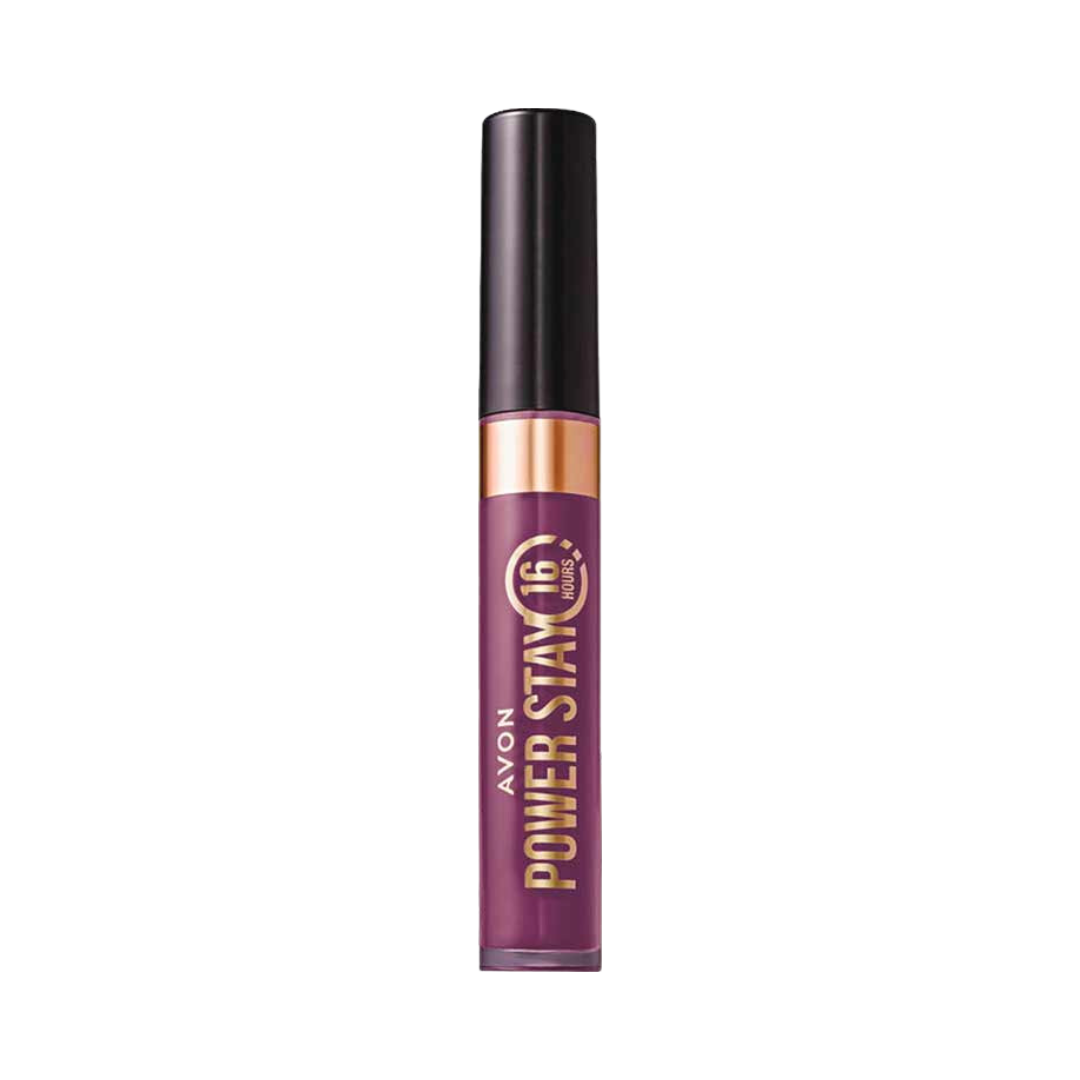 Batom Líquido Matte Avon Power Stay - Roxo Roxeando