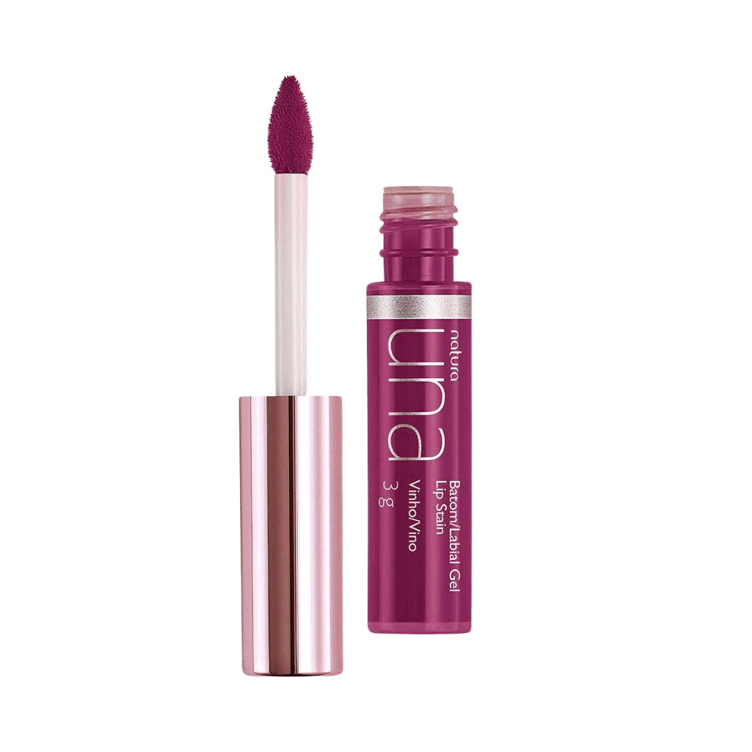 Batom Gel Lip Stain Una - Vinho